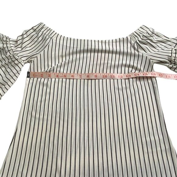 BANANA REPUBLIC Off Shoulder Striped Top With Bell Sleeves Sz XS - Picture 8 of 10